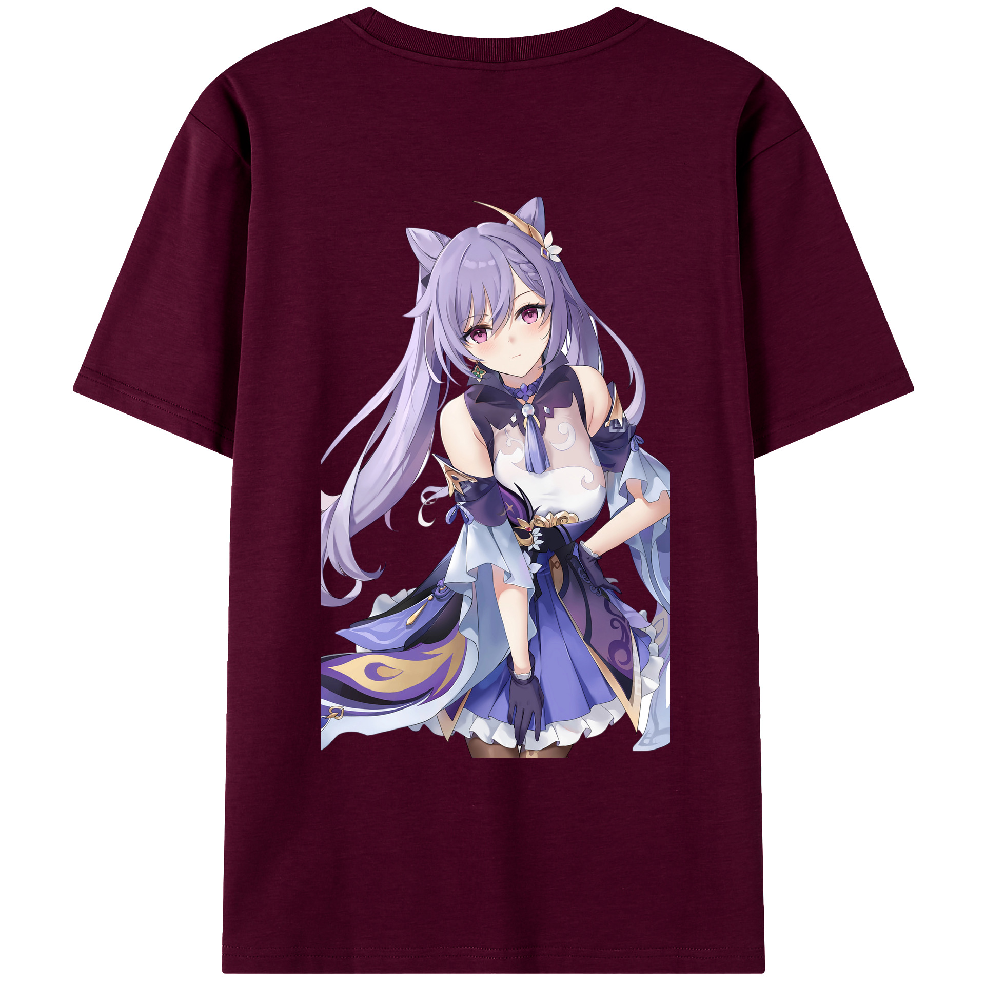 げんし神 刻晴 こくせい genshin Kokusei レディース半袖Tシャツ(バックプリント)